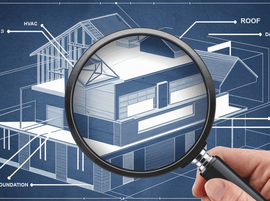 Building with different components labeled for depreciation.