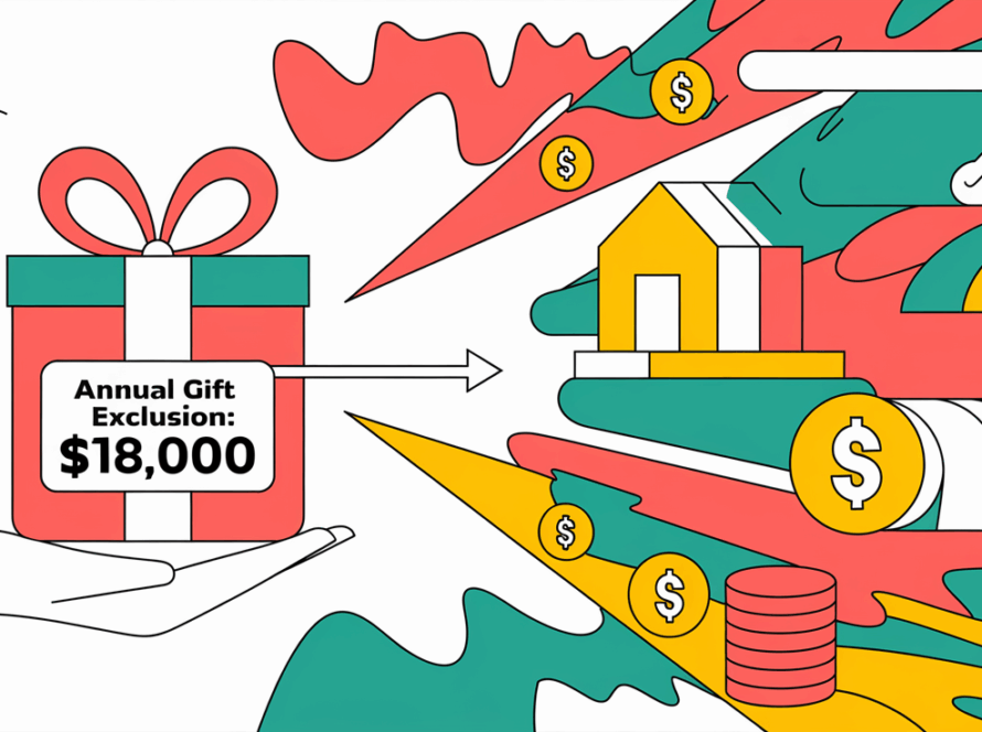 Line art drawing of a hand giving a gift box with an arrow pointing out.