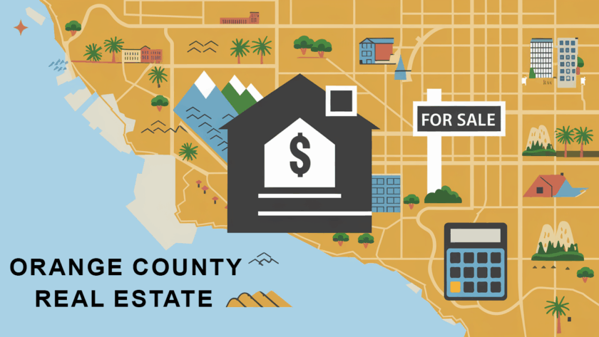 A graphic illustration of the Orange County real estate market.