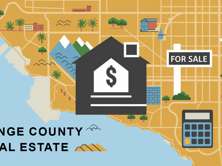 A graphic illustration of the Orange County real estate market.